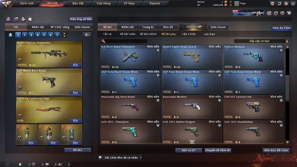 shop acc cf uy tin gia re